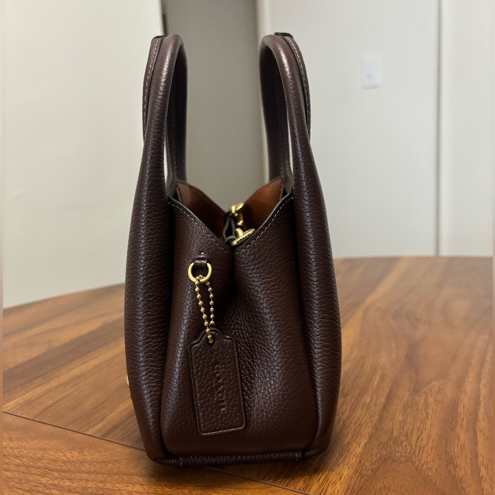 Coach Lana Shoulder Bag 19 Maple/Brass - Picture 4 of 9